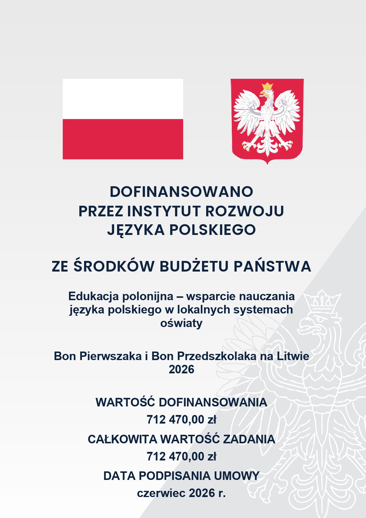 Bon Pierwszaka i Bon Przedszkolaka na Litwie 2026